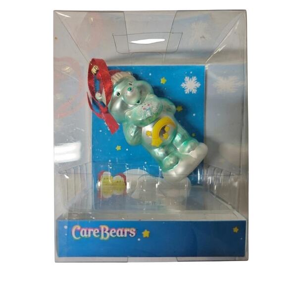 🌙 Care Bears Good Luck Bear X-mas Ornament Vintage NIB 2003 American Greetings - Picture 1 of 3
